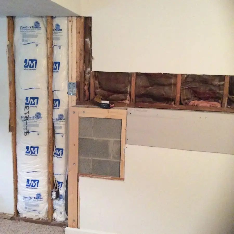 Wall insulation replacement during Odor Removal & Deodorization in Verona